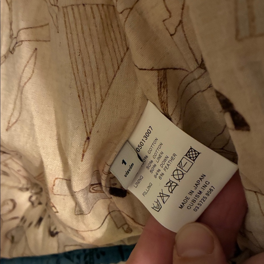 Visvim Kercheif Down Jacket Size 1 Japan Grail NWT - image 5